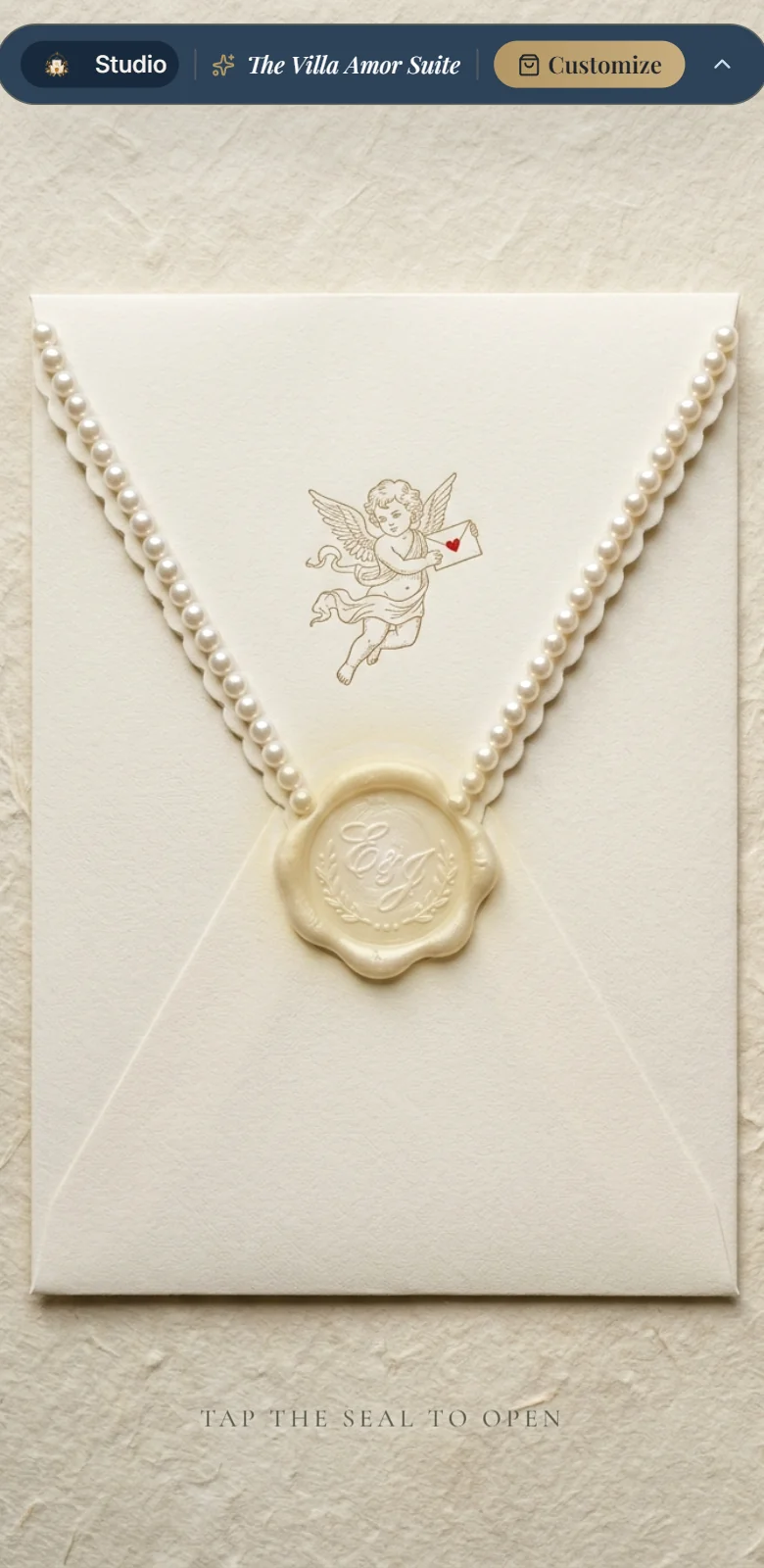 Villa Amor invitation sample